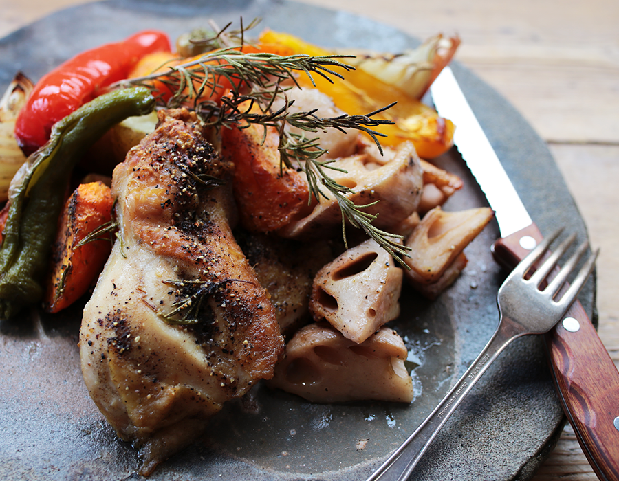 蓮根のオーブン焼き