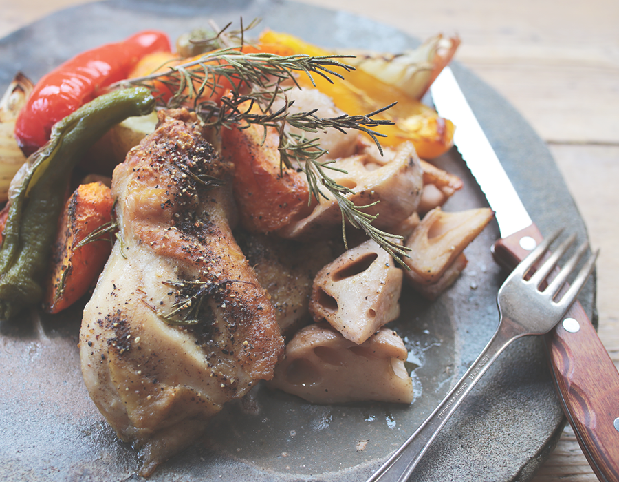 蓮根のオーブン焼き